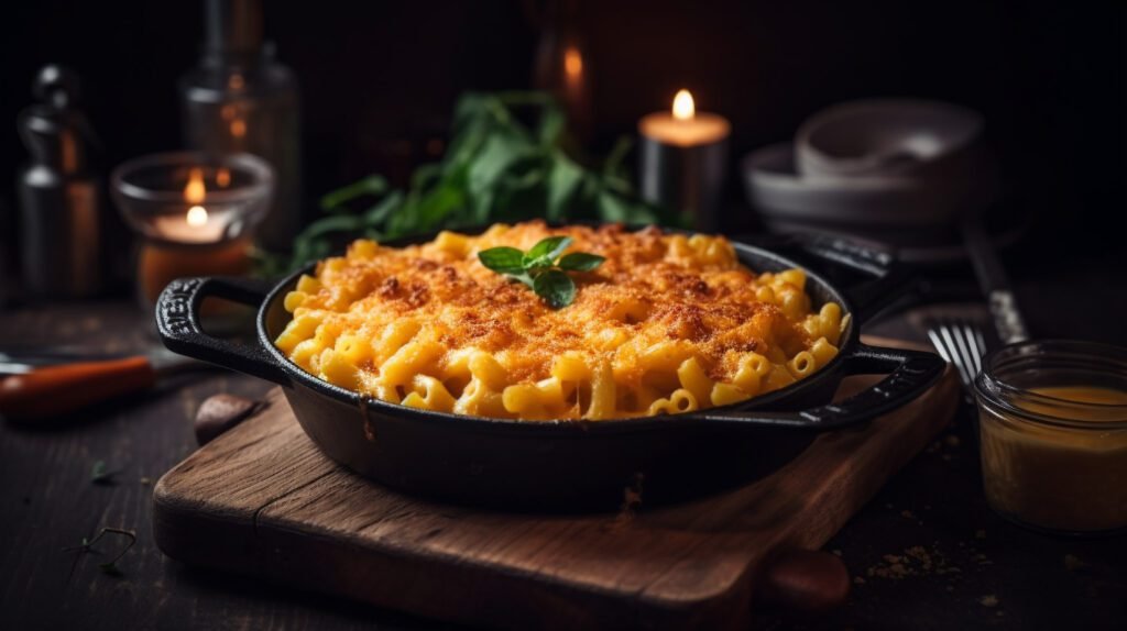 Mac and Cheese om a pan