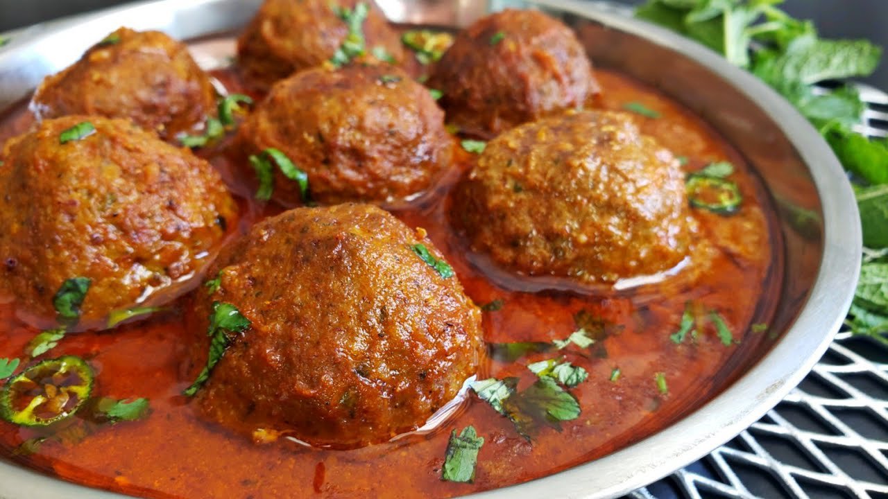 Mutton Keema Kofta Curry