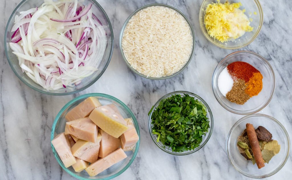 kathal biryani ingredients