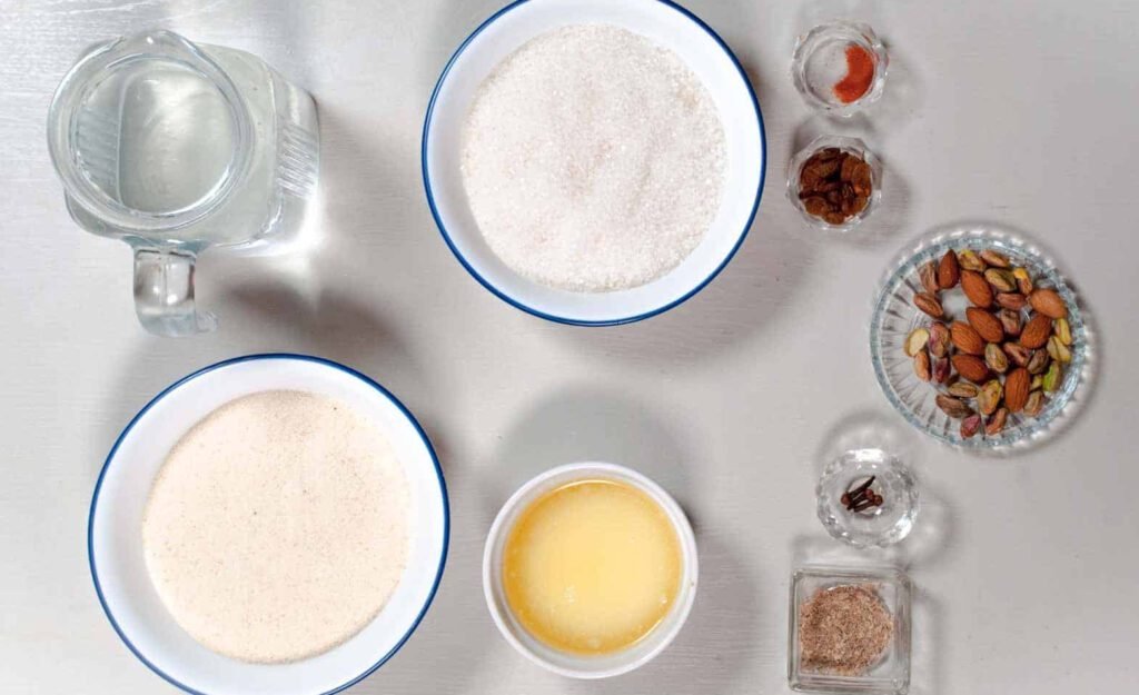 sooji ka halwa ingredients