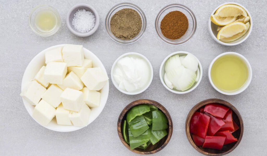 paneer shashlik ingredients